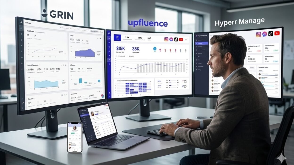 Grin vs Upfluence vs Hyperr Manage