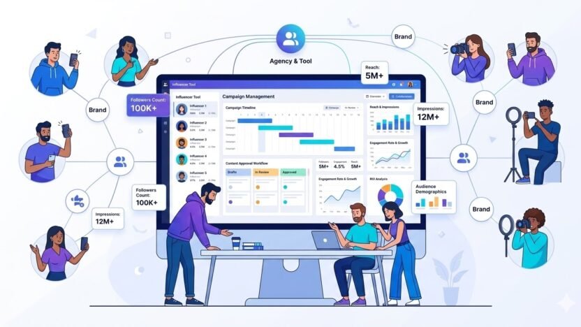Influencer Campaign Management Tool for Marketing Agencies